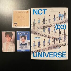 NCT 2021 Universe Album with Taeyong Photocard and Jaemin ID Card